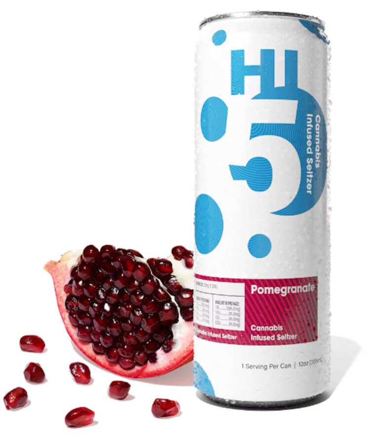 hi5 seltzer pomegranate flavor